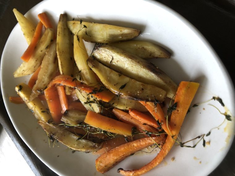 Ottolenghi inspired Roasted Sweet Potato & Carrots with Sumac Greek